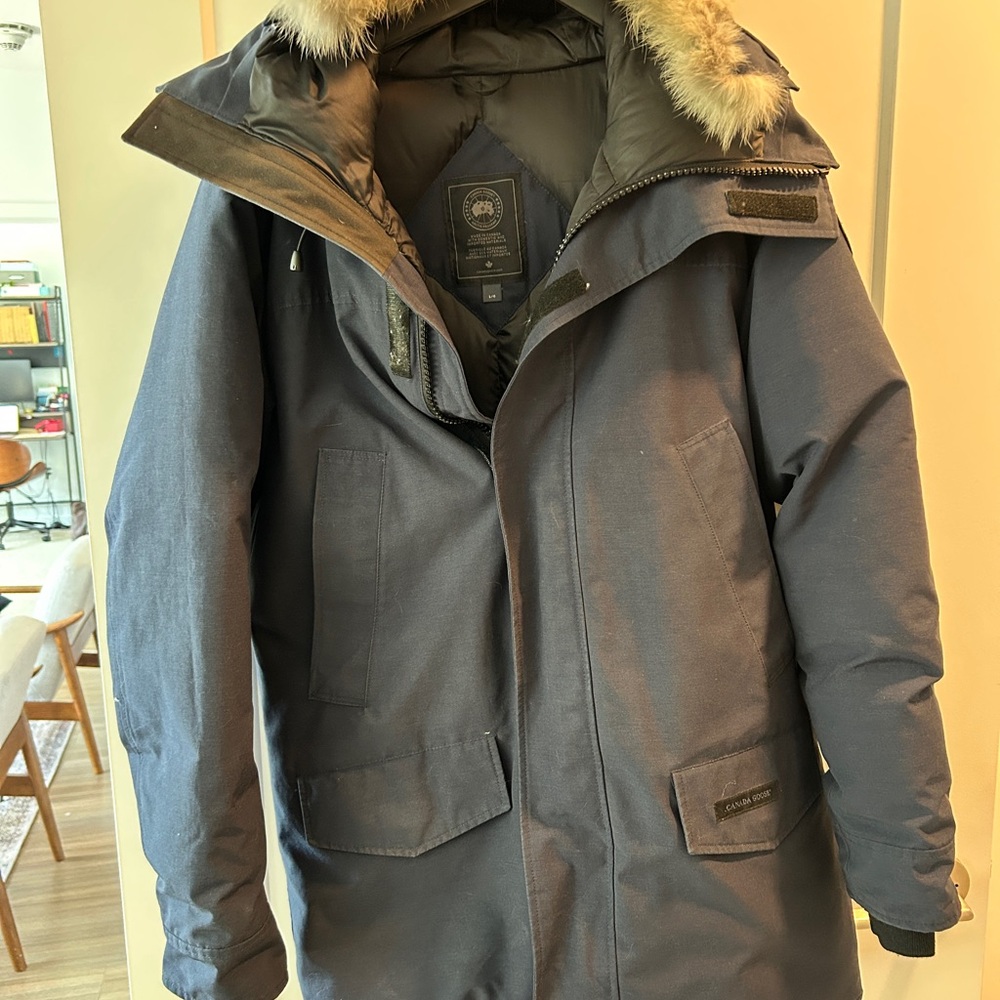 Men's Navy Canada Goose Parka